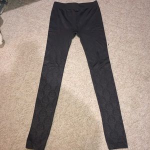 Gray Designed Leggings